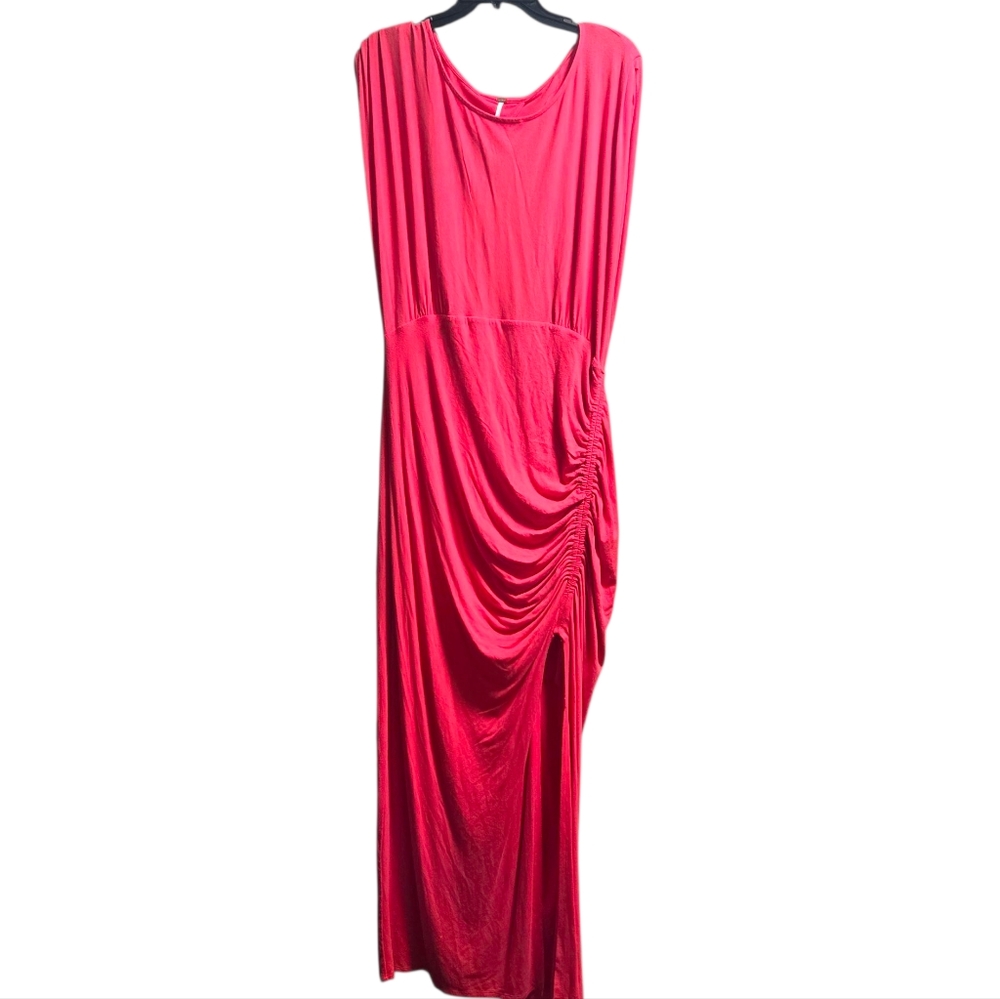 Free People Lakeside Solid Midi Dress Sz  XL - Picture 2 of 6